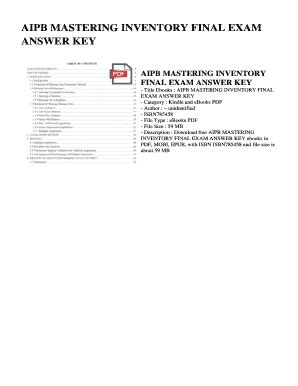 Aipb Mastering Inventory Final Exam Answer Key Ebook Reader