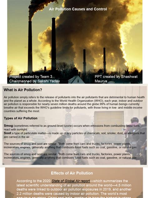 Air Pollution Causes and Effective Control 1st Edition Doc