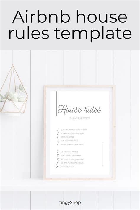 Airbnb Rules For Guests Template