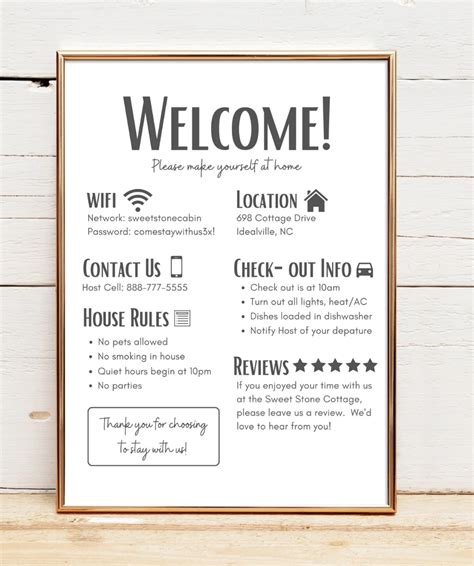 Airbnb Rules Template