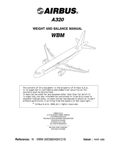 Airbus A320 Weight And Balance Manual Ebook Kindle Editon