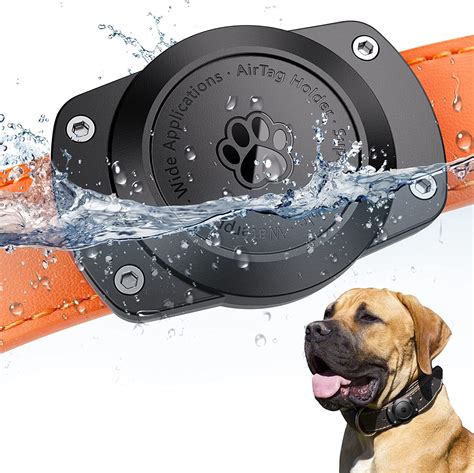 Airtag collar for outdoor pets