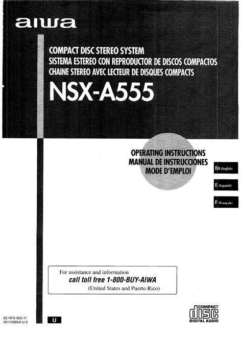 Aiwa Nsx D555 User Manual Ebook Doc