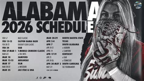 Alabama Softball Schedule 2024 Printable