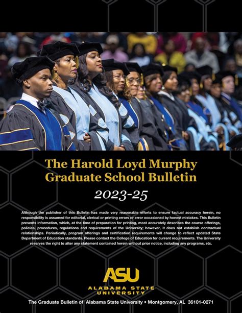 Alabama State University Graduate Catalog