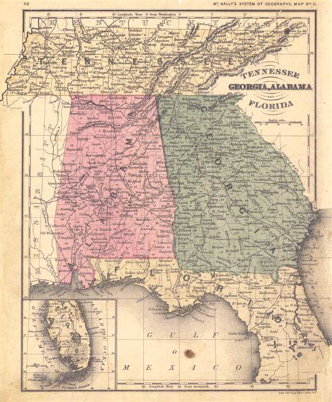 Alabama and Florida