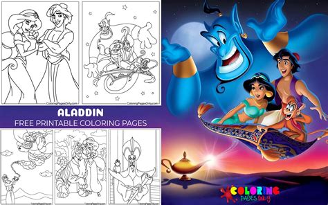 Aladdin Coloring Pages: A Magical Journey for Kids!