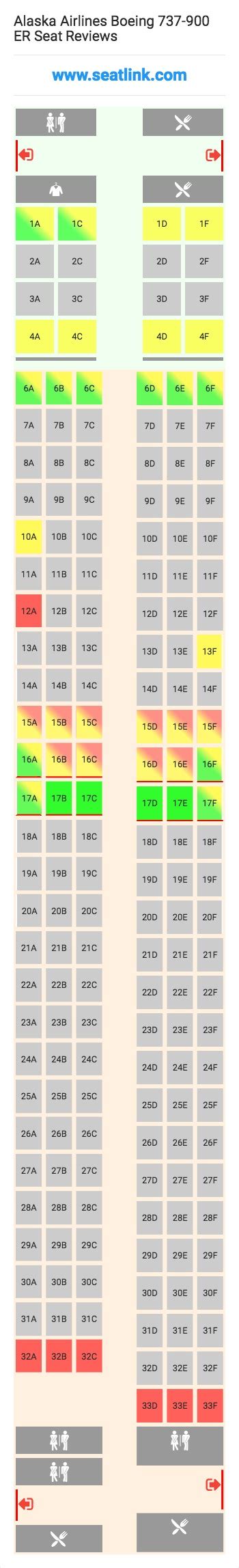 Alaska Air 737 900 Seating Chart