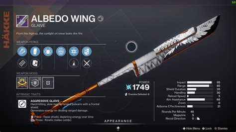 Albedo Wings: A Celestial Embrace in Destiny 2