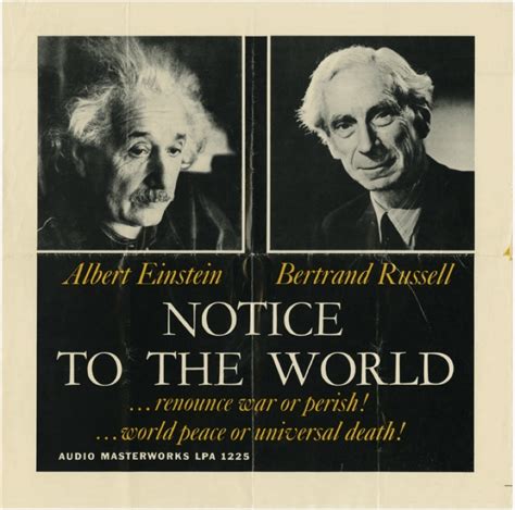 Albert Einstein Bertrand Russell Manifesto 50 Spokesman Reader