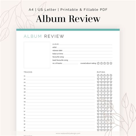 Album Review Template