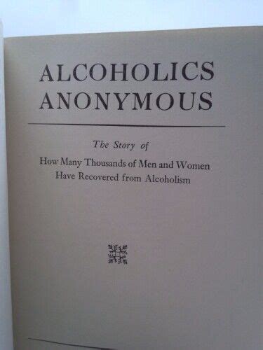 Alcoholics Anonymous First Edition Fourteenth Printing July 1951 Epub