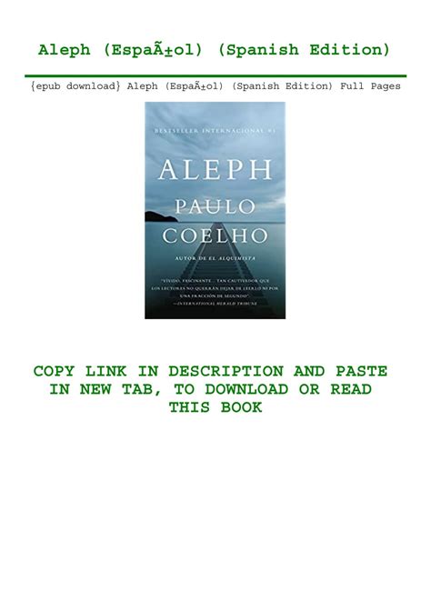 Aleph EspaÃ±ol Spanish Edition PDF