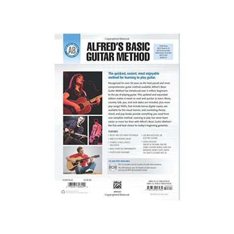 Alfred s Basic Guitar Bk 1 and 2 Folk Songs Alfred s Basic Guitar Library