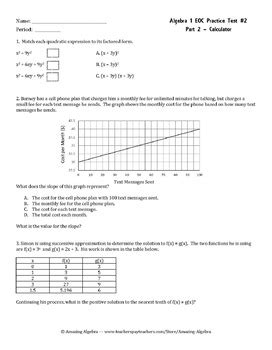 Algebra 1 EOC Practice Test: 100+ Questions to Master Essential Skills