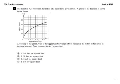 Algebra 1 EOC Practice Test: Get Ready to Conquer the End-of-Course Exam