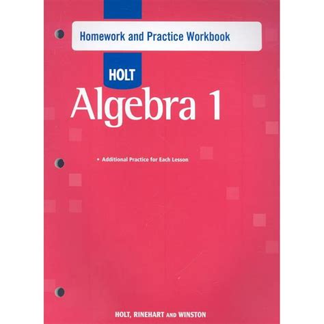 Algebra 1 Holt Answer Book Doc