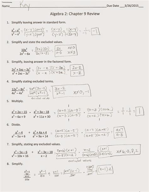 Algebra 2 Answer Key Chap 5 PDF