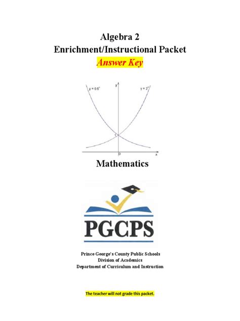 Algebra 2 Enrichment Answers Reader