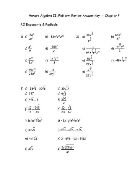 Algebra 2 Midterm Practice Test With Answers Reader