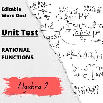 Algebra 2 Rational Functions Test Answers Kindle Editon