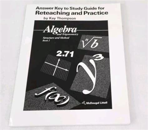 Algebra 2 Reteaching Answer Key PDF