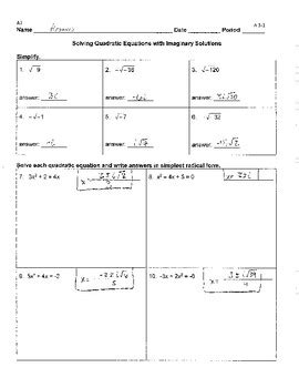 Algebra 2 Unit 3 Answers Reader