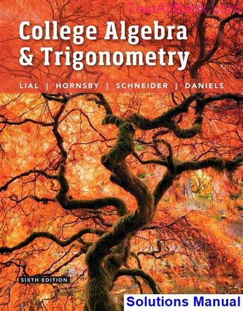 Algebra And Trigonometry 6th Edition Answers PDF