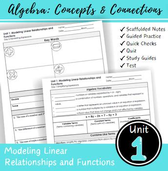 Algebra Concepts and Connections in Algebra 1
