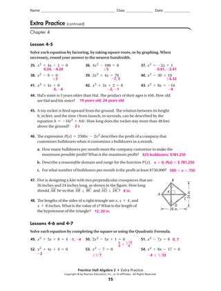 Algebra Holt Practice Answers Doc