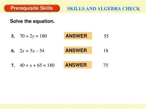 Algebra Prerequisite Skills Pretest Answers Epub