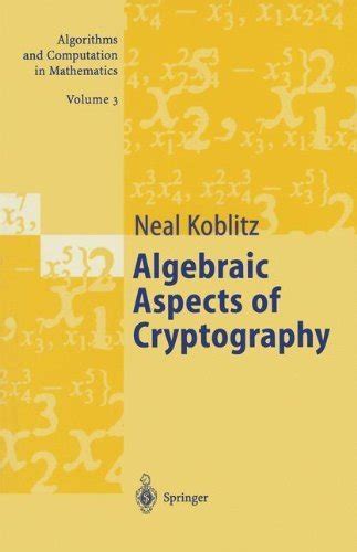 Algebraic Aspects of Cryptography 3rd Printing Epub