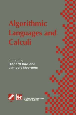 Algorithimic Languages and Calculi 1st Edition Kindle Editon