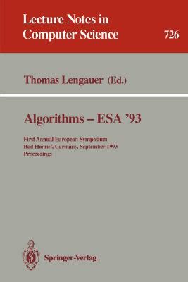 Algorithms - ESA 93 First Annual European Symposium, Bad Honnef, Germany, September 30 - October 2, Epub