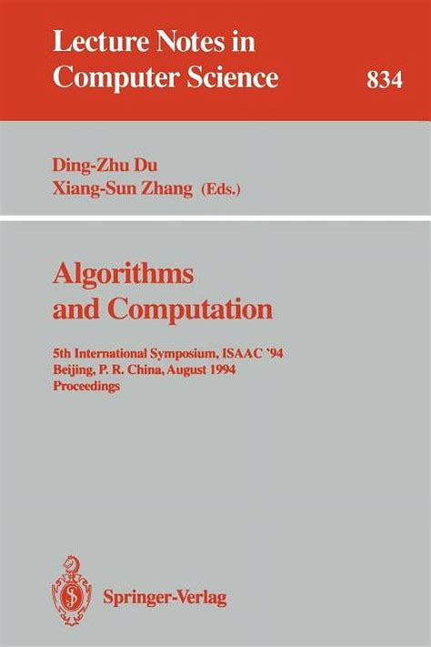 Algorithms and Computation PDF