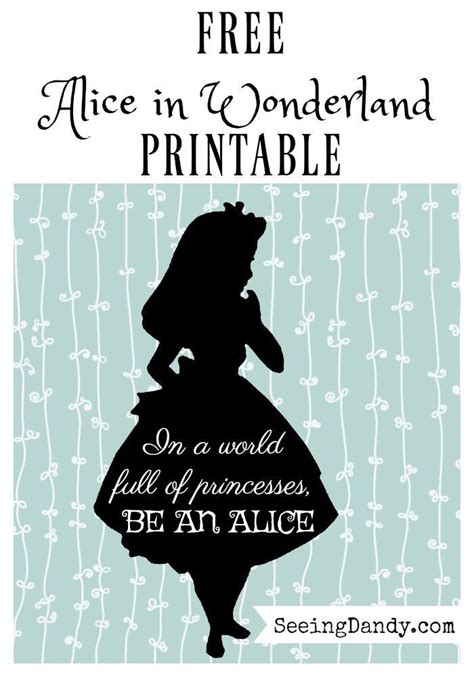Alice In Wonderland Printables