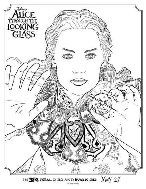 Alice through the looking glass Coloring book Coloring in wonderland Volume 2 Doc