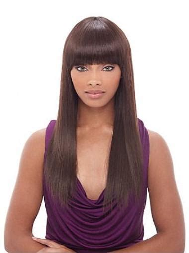 All About Black Straight Long African American Wigs