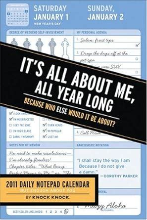 All About Me All Year Long 2011 Notepad Calendar Reader