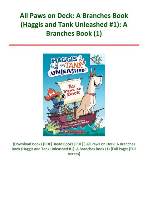 All Paws on Deck A Branches Book Haggis and Tank Unleashed 1