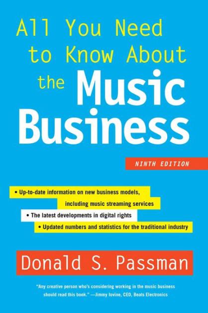All You Need to Know About the Music Business Ninth Edition Kindle Editon
