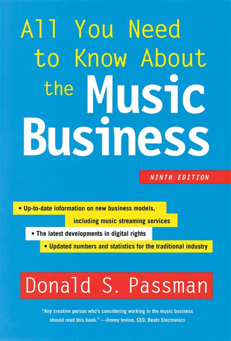 All You Need to Know About the Music Business Ninth Edition Kindle Editon