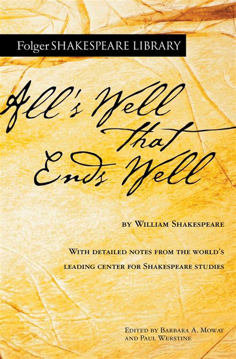 All s Well That Ends Well Folger Shakespeare Library Doc