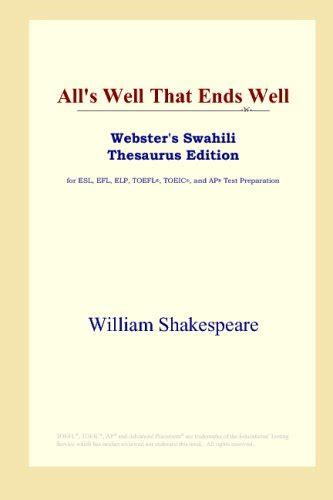 All s Well That Ends Well Webster s Italian Thesaurus Edition Kindle Editon