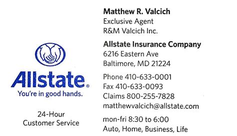 Allstate Auto Insurance Phone Number: 1-800-ALLSTATE