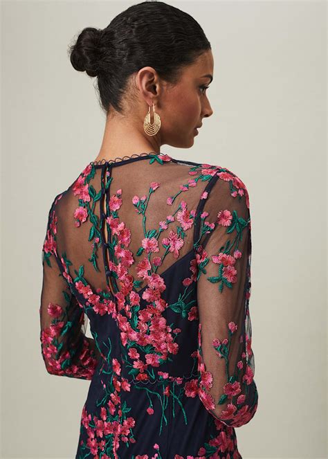 Alluring Embroidered Maxi Dress