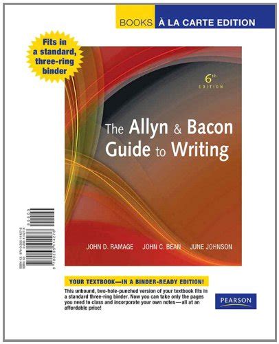 Allyn and Bacon Guide to Writing The Books a la Carte Plus MyCompLab Blackboard WebCT 4th Edition Kindle Editon