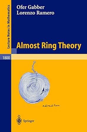 Almost Ring Theory 1st Edition Doc