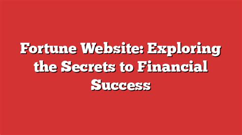 Alone Fortune: Exploring the Potential for Individual Financial Success