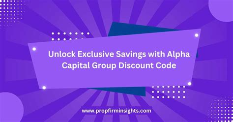 Alpha Capital Group Discount Code: Exclusive Savings for Smart Investors